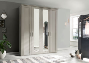 Wiemann Cambridge Wardrobe with Cornice and Mirrored Doors | A Touch of Furniture Oxfordshire