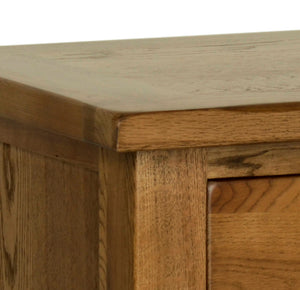 Rustic Oak 3 Drawer Bedside | A Touch of Furniture Oxfordshire