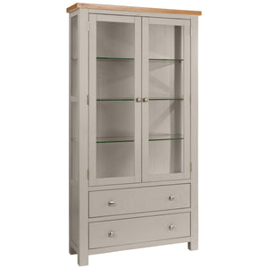Bicester Painted Display Cabinet with Glass Doors