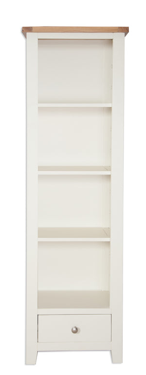 Melbourne Painted Slim Bookcase in Ivory  | A Touch of Furniture Oxfordshire