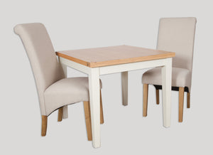 Melbourne Painted Square Dining Table in Ivory from A Touch of Furniture Oxfordshire