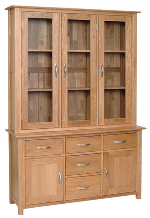 Hearts of Oak 4ft 6ins Glazed Dresser Top | A Touch of Furniture Oxfordshire