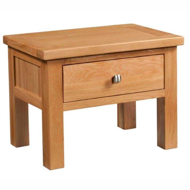 Bicester Oak Side Table with Drawer