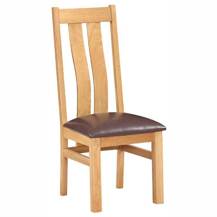 Bicester Oak Twin Slat Chair