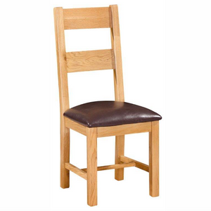 Bicester Oak 2 Rail Dining Room Chair | A Touch of Furniture