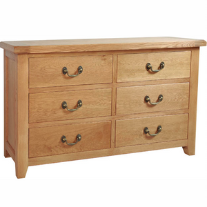 Somerset Oak 6 Drawer Wide Chest | A Touch of Furniture Oxfordshire