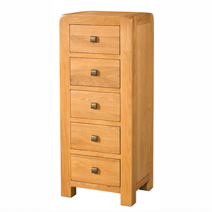 Avon Oak Tall 5 Drawer Chest | A Touch of Furniture Banbury & Bicester