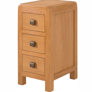 Avon Oak 3 Drawer Compact Bedside | A Touch of Furniture Oxfordshire