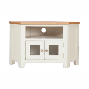 Melbourne Painted Glazed Corner TV Cabinet | A Touch of Furniture Banbury and Bicester