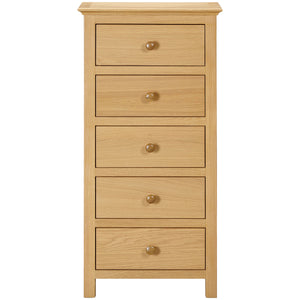 Moreton Oak 5 Drawer Wellington Chest | A Touch of Furniture Oxfordshire