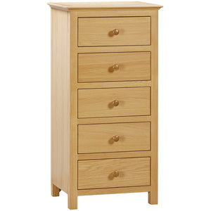 Moreton Oak 5 Drawer Wellington Chest | A Touch of Furniture Oxfordshire