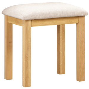 Moreton Oak Dressing Table Stool | A Touch of Furniture