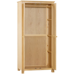 Moreton Oak Double Full Hanging Wardrobe | A Touch of Furniture