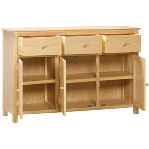 Moreton Oak Sideboard with 3 Doors and 3 Drawers | A Touch of Furniture