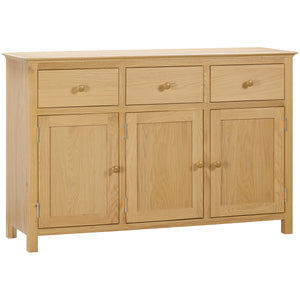 Moreton Oak Sideboard with 3 Doors and 3 Drawers | A Touch of Furniture