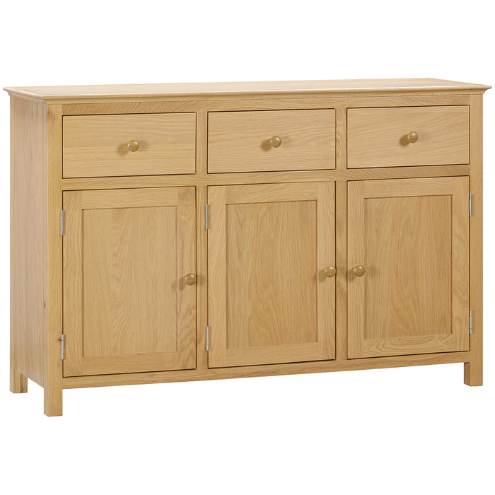 Moreton Oak Sideboard with 3 Doors and 3 Drawers
