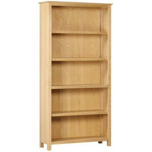 Moreton Oak 6ft Tall Bookcase | A Touch of Furniture