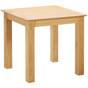 Moreton Oak Square Fixed Top Dining Table | A Touch of Furniture