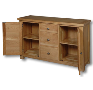 Manhattan Oak Sideboard with 2 Doors and 3 Drawers