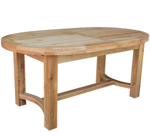 Wessex Oak 1.8m Oval Extending Dining Table | A Touch of Furniture