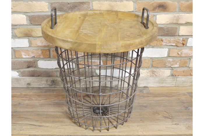 Loft Collection Basket Table