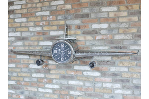 Loft Collection Aeroplane Clock