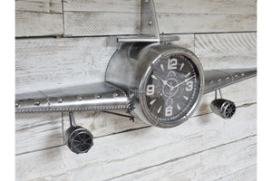 Loft Collection Aeroplane Clock