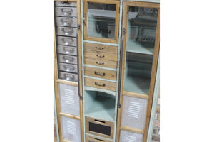 Loft Collection Industrial Storage Cabinet
