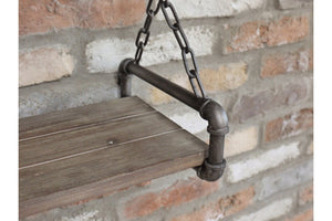 Loft Collection Industrial Wall Hanging Shelf