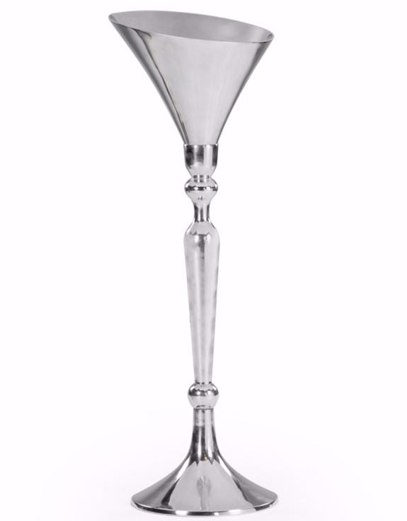 Loft Collection Large Polished Aluminium Champagne Bucket on Stand