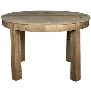Chiltern Reclaimed Pine Round Extending Dining Table | A Touch of Furniture Oxfordshire