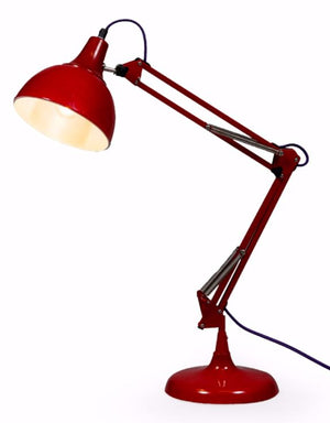 Loft Collection Large Red Traditional Desk Lamp