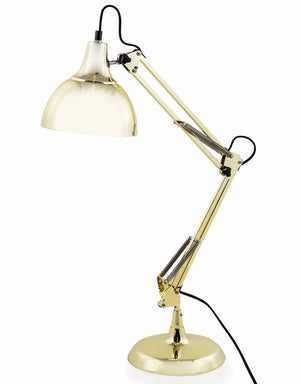 Loft Collection Large Metallic Gold Traditional Desk Lamp