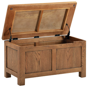Bicester Rustic Oak Blanket Box | A Touch of Furniture Oxfordshire