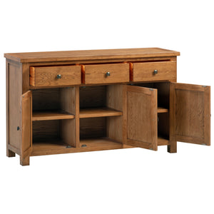 Bicester Rustic Oak 3 Door Sideboard | A Touch of Furniture Oxfordshire
