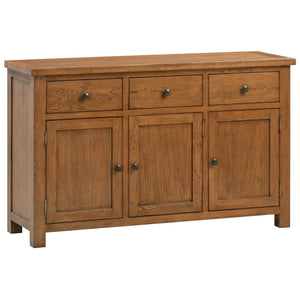Bicester Rustic Oak 3 Door Sideboard | A Touch of Furniture Oxfordshire
