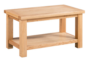Bicester Oak Small Coffee Table with Shelf | A Touch of Furniture