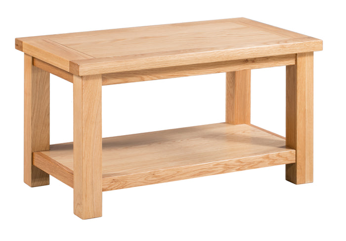 Bicester Oak Small Coffee Table with Shelf