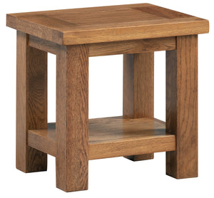 Bicester Rustic Oak Lamp Table | A Touch of Furniture Oxfordshire
