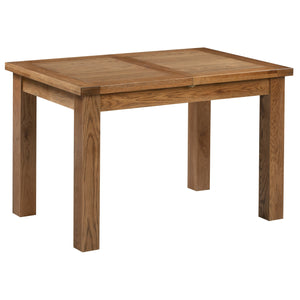 Bicester Rustic Oak 1.2m-1.5m Extending Dining Table | A Touch of Furniture