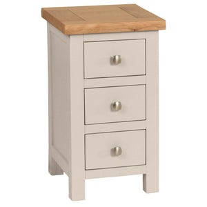 Bicester Painted 3 Drawer Compact Bedside