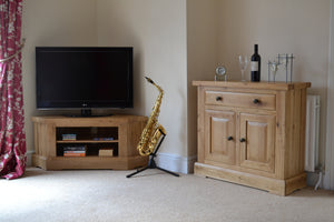 Wessex Oak Corner TV Unit | A Touch of Furniture Oxfordshire