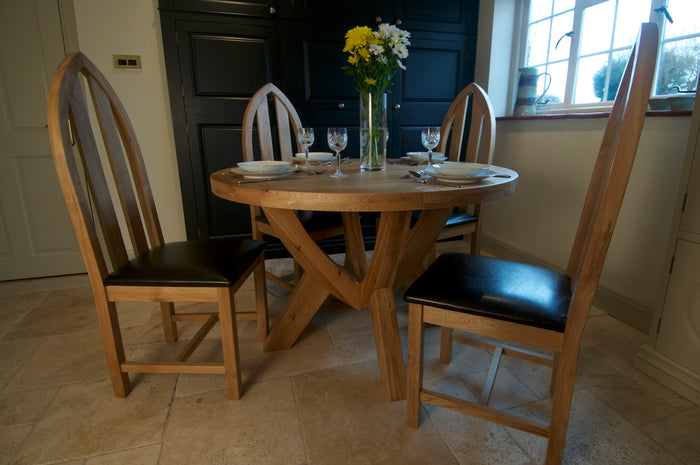 Wessex Oak Round Dining Table