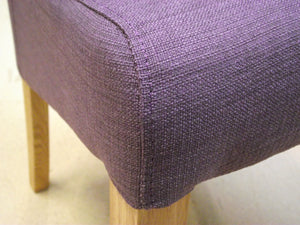 Bicester Oak Mauve Fabric Dining Chair | A Touch of Furniture Oxfordshire
