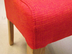 Bicester Oak Dark Orange Fabric Dining Chair | A Touch of Furniture Oxfordshire