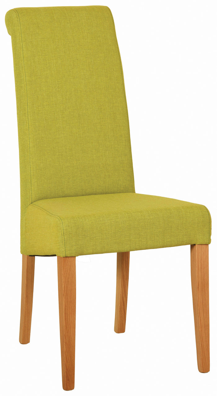 Bicester Oak Lime Fabric Dining Chair