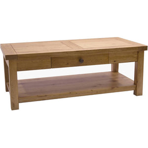 Wessex Oak Coffee Table with Drawer | A Touch of Furniture Oxfordshire