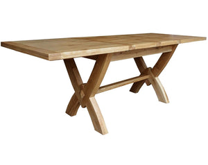 Wessex Oak Petite Ox Bow Extending Dining Table | A Touch of Furniture Oxfordshire