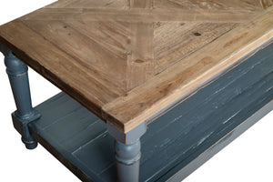 Henley Reclaimed Pine Coffee Table with Shelf | A Touch of Furniture