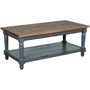 Henley Reclaimed Pine Coffee Table with Shelf | A Touch of Furniture
